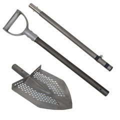 Dune Scoops 1.5mm Titanium Shovel for Digging/10mm Hexahedron Holes with Titanium Pole