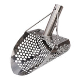CooB 9" x 6.25" Stainless Steel Sand Scoop - Hexagon Holes