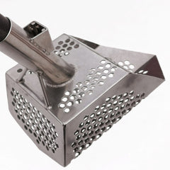 CooB 9" x 5.1" Stainless Steel Sand Scoop - Hexagon Holes