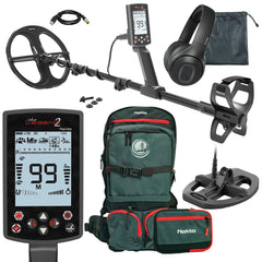 Nokta The Legend 2 SMF Waterproof Metal Detector with LD28 11", LD21 8", and Backpack