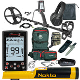 Nokta The Legend 2 SMF Waterproof Metal Detector with Accupoint Pinpointer, Backpack, Premium Digger, and Finds Pouch