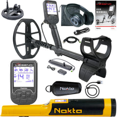 Nokta The Legend SMF Metal Detector Pro Pack w/ Wireless Headphones and LG30 12″ X 9″ Coil and FREE Accupoint