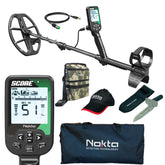 Nokta Score SMF Waterproof Metal Detector with FREE Premium Digger, Carry Bag, Finds Pouch, and Hat