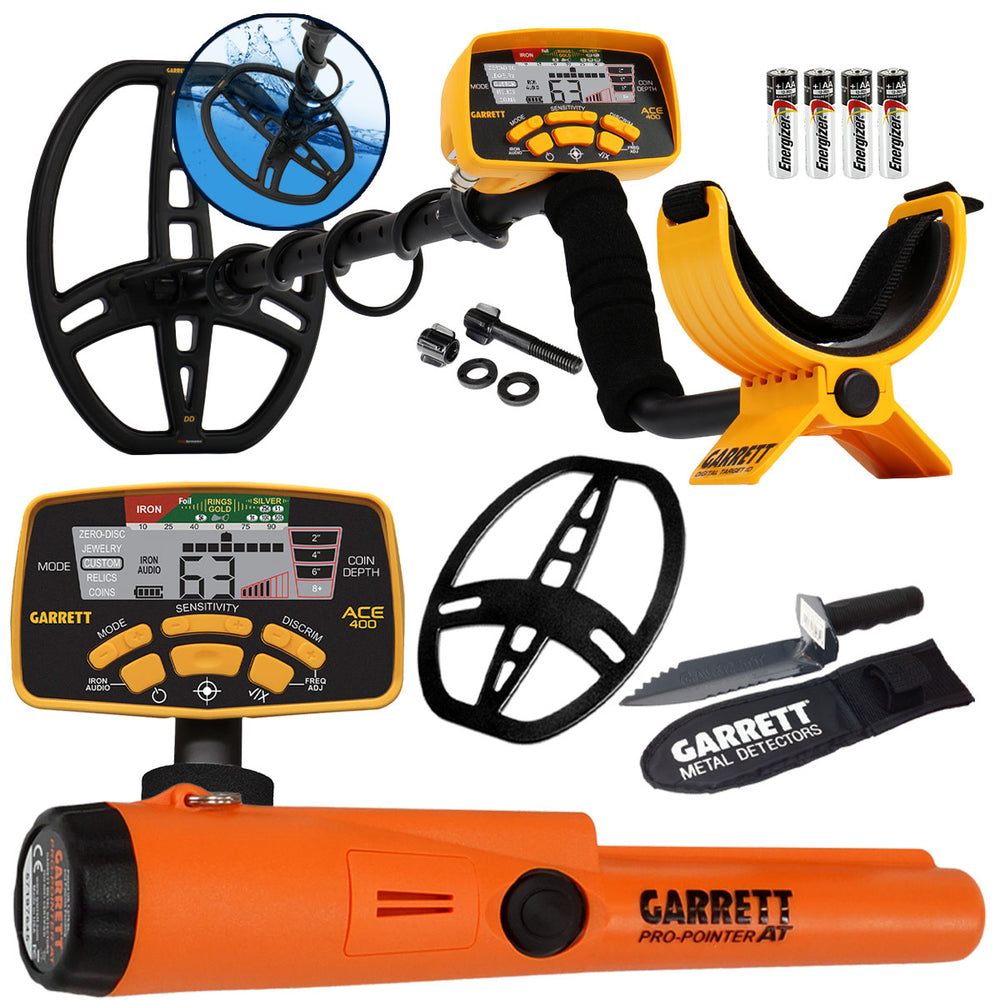 Garrett ACE 400 Metal Detector Pro-Pointer AT Pinpointer & Edge Digger