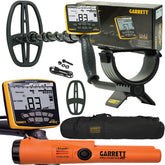 Garrett ACE APEX Metal Detector with 6 x 11 DD Viper Search Coil, Garrett Pro-Pointer AT Z-lynk and Carry Bag