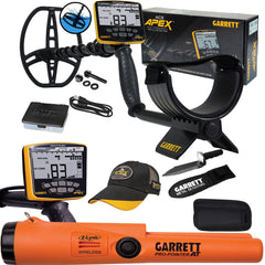 Garrett ACE APEX Metal Detector with 8.5 x 11 Multi-Flex Raider Coil Special