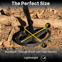 Garrett 5" x 8" DD Vortex Ripper Submersible Search Coil for the Garrett Vortex Series