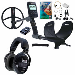 XP Deus II Metal Detector with RC, 11" Coil, WSAII-XL Headphones, and Xtrem Hunter Deep Seeking Coil Bundle