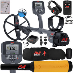 Minelab CTX 3030 Ultimate Waterproof Metal Detector with Pro Find 15, Carry Bag