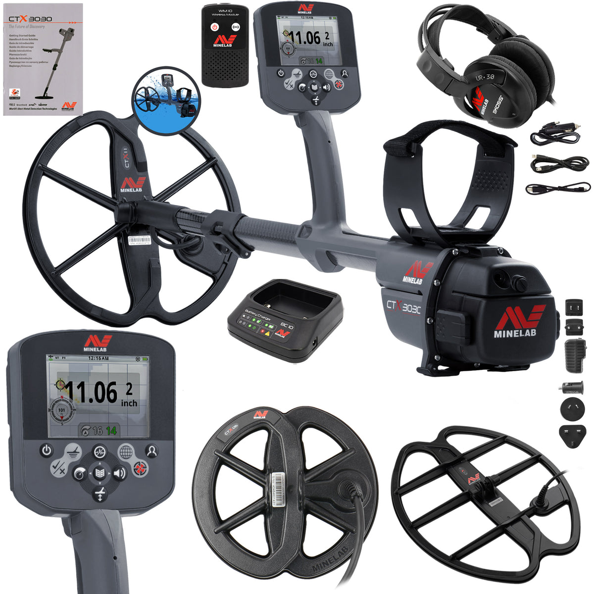 Minelab CTX 3030 Duo Deep Pack 11+ 17x13 Spule | detectorix Minelab CTX 3030 Duo Deep Pack 11+ 17x13 Spule | detectorix