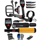 Minelab GO FIND 66 Metal Detector with Finds Pouch and PRO FIND 15, Black Carry Bag,
