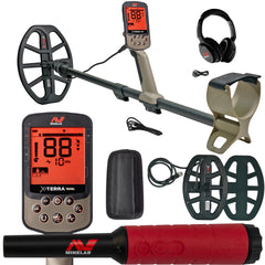 Minelab X-TERRA ELITE Expedition Pack Waterproof Metal Detector with Pro-Find 40 Pinpointer