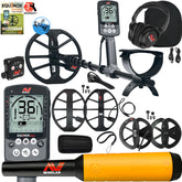 Minelab EQUINOX 800 Metal Detector 15" Coil , Pro-Find 20 Pinpointer, and FREE 6" Coil,