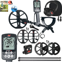 Minelab EQUINOX 800 Metal Detector 15" Coil, 24" Lower Shafts, and 6" Coil