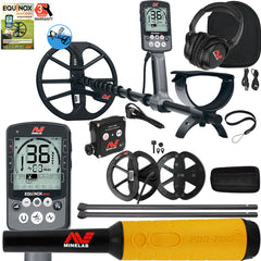 Minelab EQUINOX 800 Metal Detector Lower Shaft, Pro-Find 35, and FREE 6" Coil