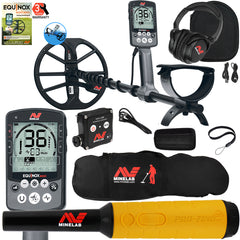 Minelab EQUINOX 800 Multi-IQ Metal Detector w/ Pro Find 35 Pinpointer, Carry Bag