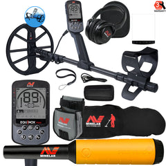 Minelab EQUINOX 700 Multi-IQ Metal Detector w/Pro-Find 20 Pinpointer, Bag, Pouch