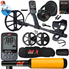 Minelab EQUINOX 900 Multi-IQ Metal Detector w/Pro-Find 20 Pinpointer & Carry Bag