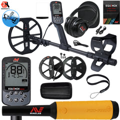 Minelab EQUINOX 900 Multi-IQ Metal Detector with Minelab Pro-Find 15 Pinpointer