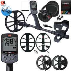 Minelab EQUINOX 900 Multi-IQ Metal Detector with 6", 11" and 15" Coils