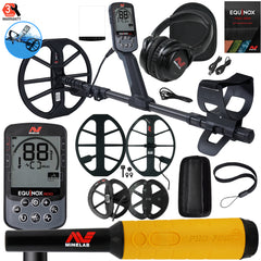 Minelab EQUINOX 900 Multi-IQ Metal Detector w/Pro-Find 35 Pinpointer & 15" Coil