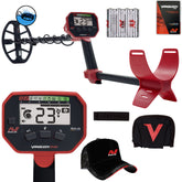 Minelab VANQUISH 340 Metal Detector Bundle with Rain Cover, Arm Strap, and Cap