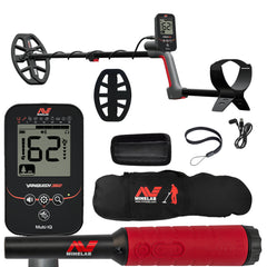 Minelab VANQUISH 360 Waterproof Multi-Frequency Metal Detector with PRO-FIND 40 Pinpointer and Carry Bag