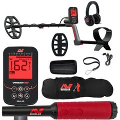 Minelab VANQUISH 460 Waterproof Multi-Frequency Metal Detector with PRO-FIND 40 Pinpointer and Carry Bag