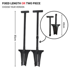Detect-Ed Stealth Shovel - Available in 2-Piece and 1-Piece