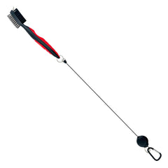 Detect-Ed Metal Detecting Finds Cleaning Brush with Carabiner and Retractable Lanyard