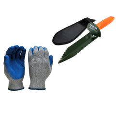 Metal Detecting Kit - Gloves and Digger with Holster