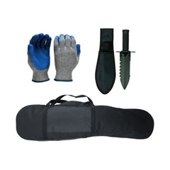 Metal Detecting Kit - Carry Bag, Gloves and Digger with Holster