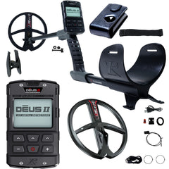 XP DEUS II Fast Multi Frequency RC Metal Detector with 9" FMF with Extra Search Coil Option