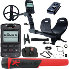 XP DEUS II Fast Multi Frequency RC Metal Detector with 9" FMF Search Coil