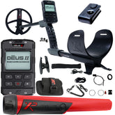 XP DEUS II Fast Multi Frequency RC Metal Detector with 9" FMF Search Coil with MI-6 Pinpointer