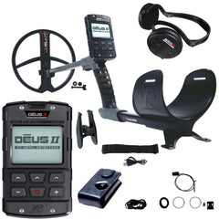 XP DEUS II Fast Multi Frequency RC Metal Detector with 11" FMF Search Coil