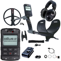 XP DEUS II Fast Multi Frequency RC Metal Detector with 11" FMF Search Coil