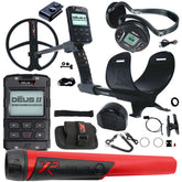 XP DEUS II Fast Multi Frequency Metal Detector with 11" FMF Search Coil and MI-6 Pinpointer