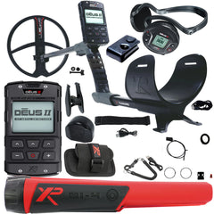 XP DEUS II Fast Multi Frequency Metal Detector with 11" FMF Search Coil and MI-4 Pinpointer