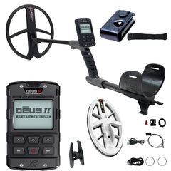 XP DEUS II Fast Multi Frequency RC Metal Detector with 13x11" FMF and 9.5” x 5” HF2 FMF Elliptical Search Coils