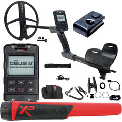 XP DEUS II Fast Multi Frequency RC Metal Detector with 13x11" FMF Search Coil