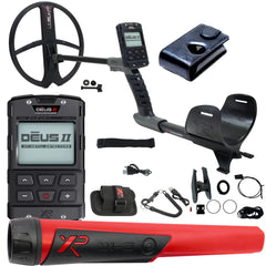 XP DEUS II Fast Multi Frequency RC Metal Detector with 13x11" FMF Search Coil