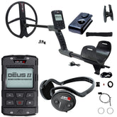 XP DEUS II Fast Multi Frequency RC Metal Detector with 13x11" FMF Search Coil with WSA-ST Stereo Headphones