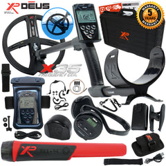 XP Deus Metal Detector w/ MI-4 Pinpointer, Headphones, Remote, X35 Coil & more