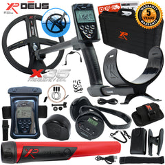 XP Deus Metal Detector w/ MI-6 Pinpointer, Headphones, Remote, X35 Coil & more