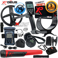 XP Deus Detector w/ MI-6 Pinpointer, WS4 Backphone, Remote, X35 Coil & more