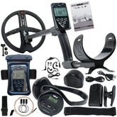 XP Deus Detector w/ Backphone Headphones, Remote, 9” X35 Coil & Waterproof Kit