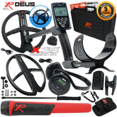 XP Deus Metal Detector w/ MI-4 Pinpointer, WS4 Backphone, Remote & 2 X35 Coils