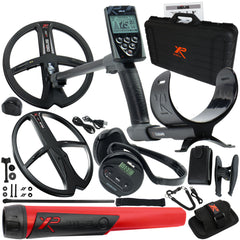 XP Deus Metal Detector w/ MI-6 Pinpointer, WS4 Backphone, Remote & 2 X35 Coils