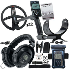 XP Deus Detector w/ Full Sized Headphone, Remote, 9” X35 Coil & Waterproof Kit